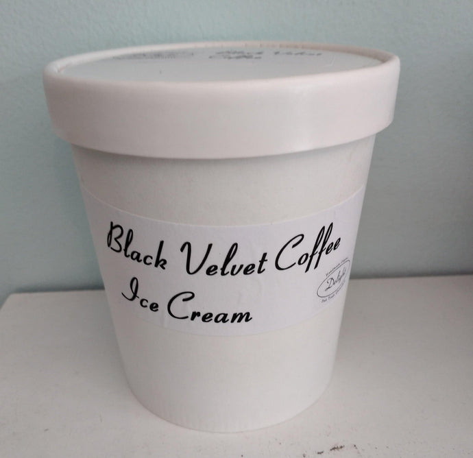 Black Velvet Coffee Ice Cream - Allons Y  Delivery