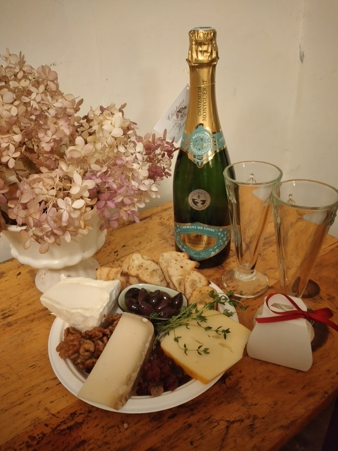 The "Mon Amour" Cheese Platter with Sparkling - Allons Y  Delivery