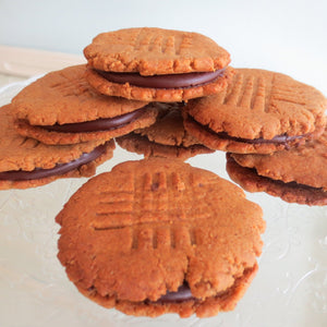 Peanut Butter Chocolate Sandwhich Cookie - Allons Y  Delivery