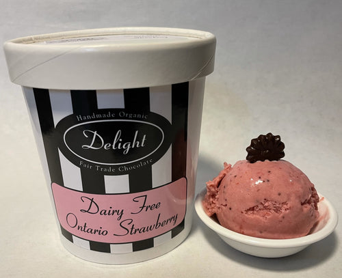Delight Dairy Free Ontario Strawberry Ice Cream - Allons Y  Delivery