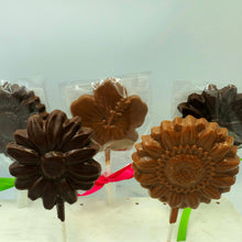 Chocolate Flower Lollies