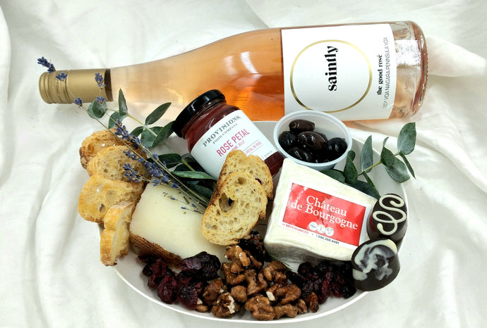 Mother's Day Cheese Platter with Rose