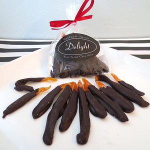 Dark Chocolate Covered Orange Peels - Allons Y  Delivery
