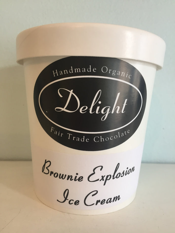 Delight Brownie Explosion Ice Cream - Allons Y  Delivery