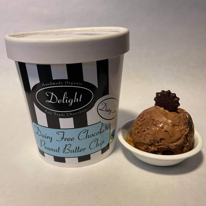 Dairy Free Chocolate Peanut Butter Chip Ice cream - Allons Y  Delivery