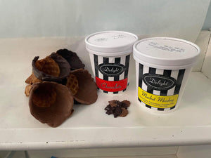 Ice Cream Kit for 4 - With Handmade Waffle Cones Dipped in Milk Chocolate - Allons Y  Delivery