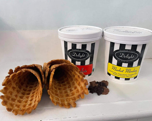 Ice Cream Kit for 4 - With Handmade Waffle Cones - Allons Y  Delivery