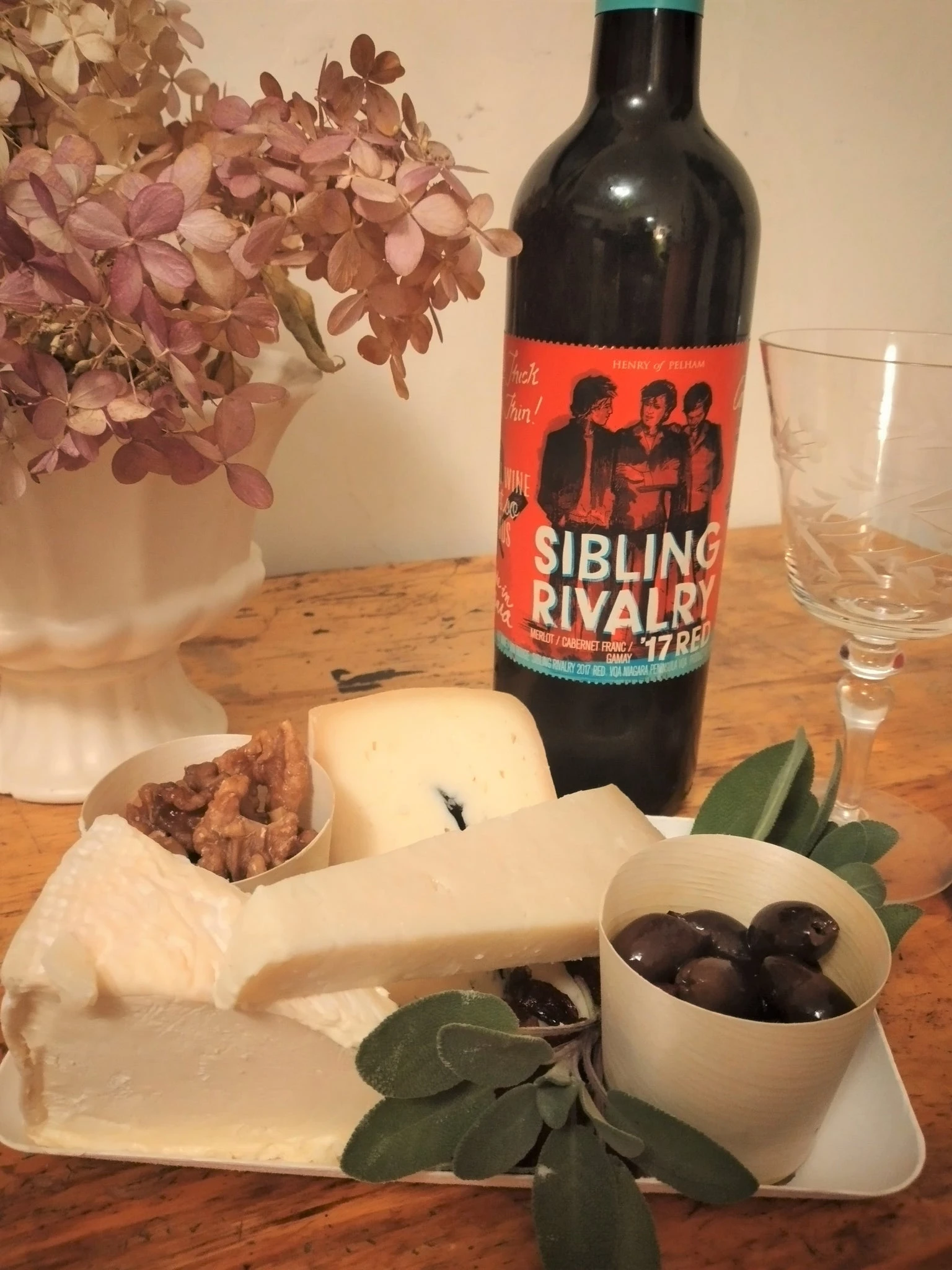 Chez Moi Cheese Platter with Red Wine - Allons Y  Delivery