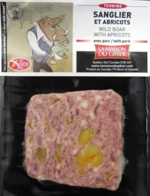 Wild boar terrine with apricots