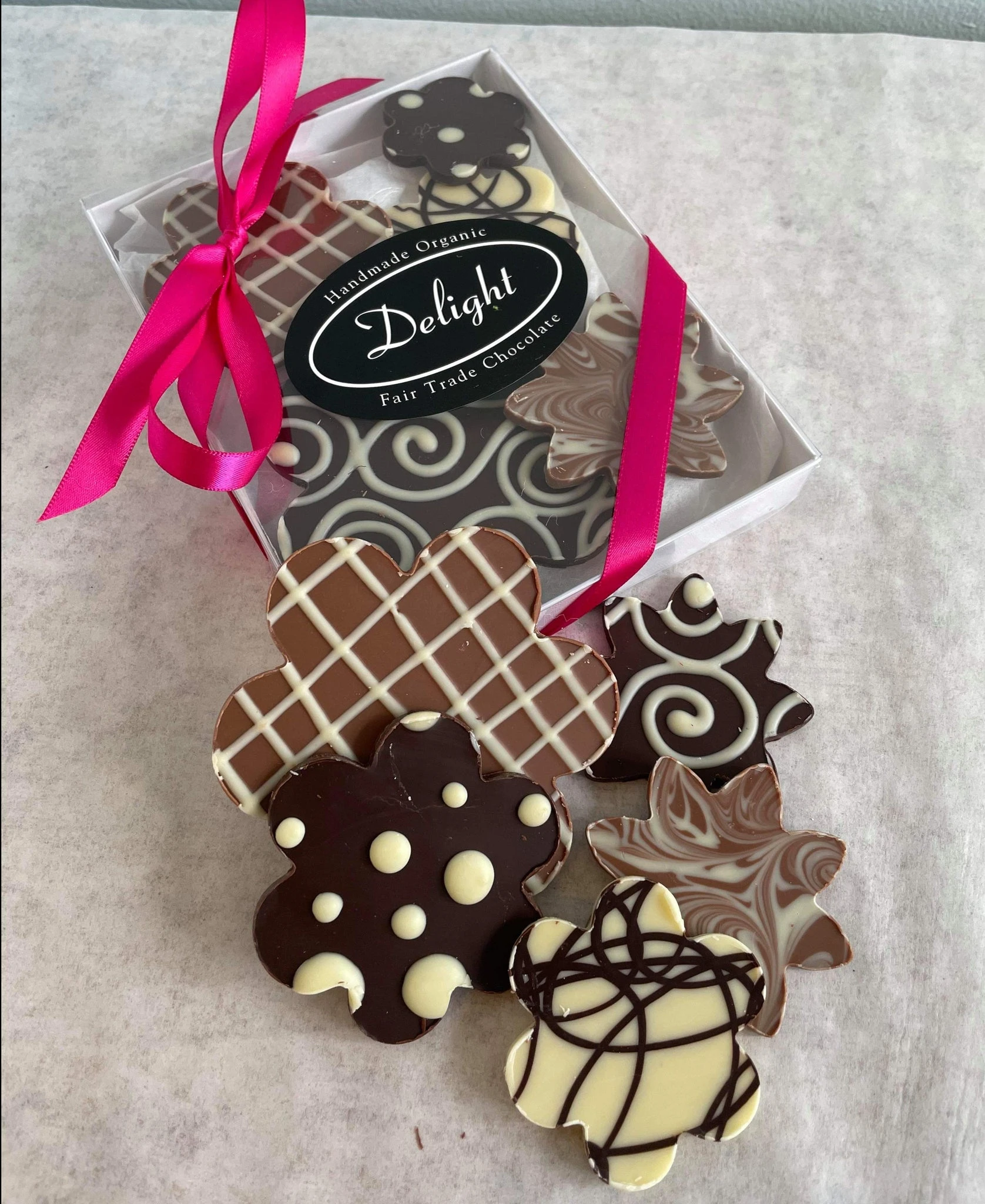 Mother's Day Cookie Cutter Chocolate Flowers - Allons Y  Delivery
